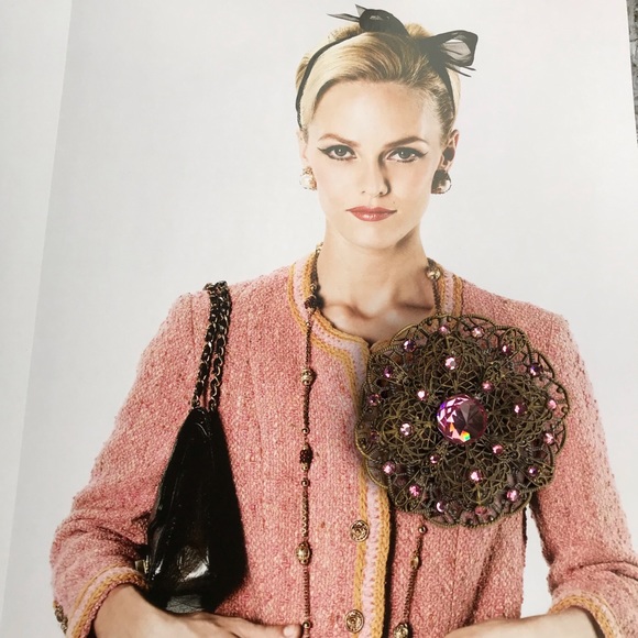 Art nouveau Filigree Filigree Round 1920 Brooch Pin - Picture 6 of 9